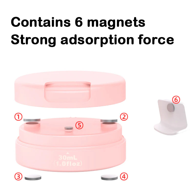 Magnetic Plastic Travel Container
