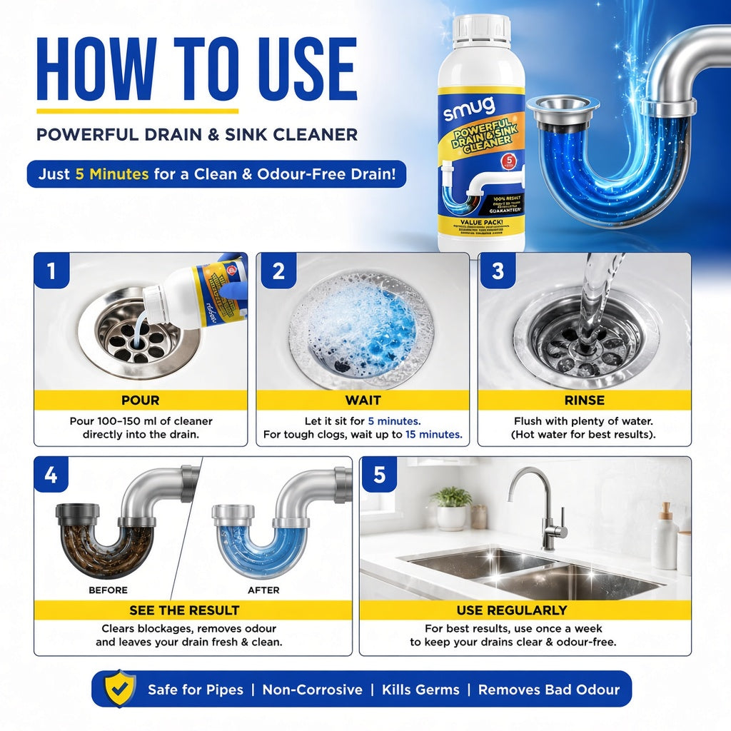 Powerful Sink & Drain Cleaner - Buy 1 Get 3 Free