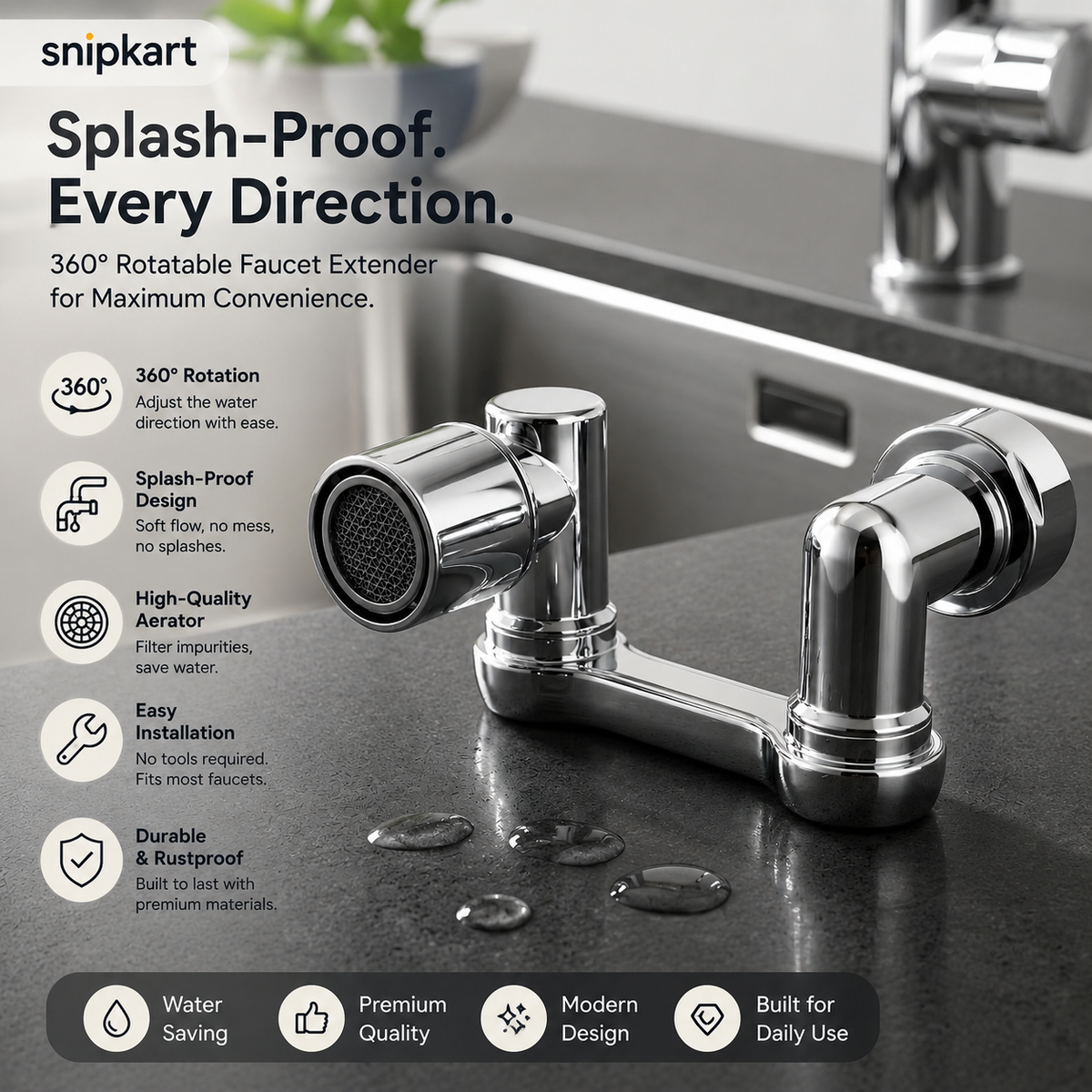 3in1 universal splash filter