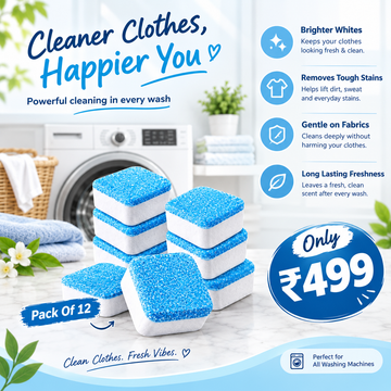 WashCare™ Deep Cleaning Tablets (Pack Of 12)