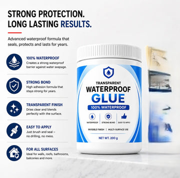 Transparent Waterproof Glue 200 Grm Each (Pack Of 2)