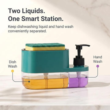 Multipurpose Liquid Soap Dispenser for Kitchen & Bathroom