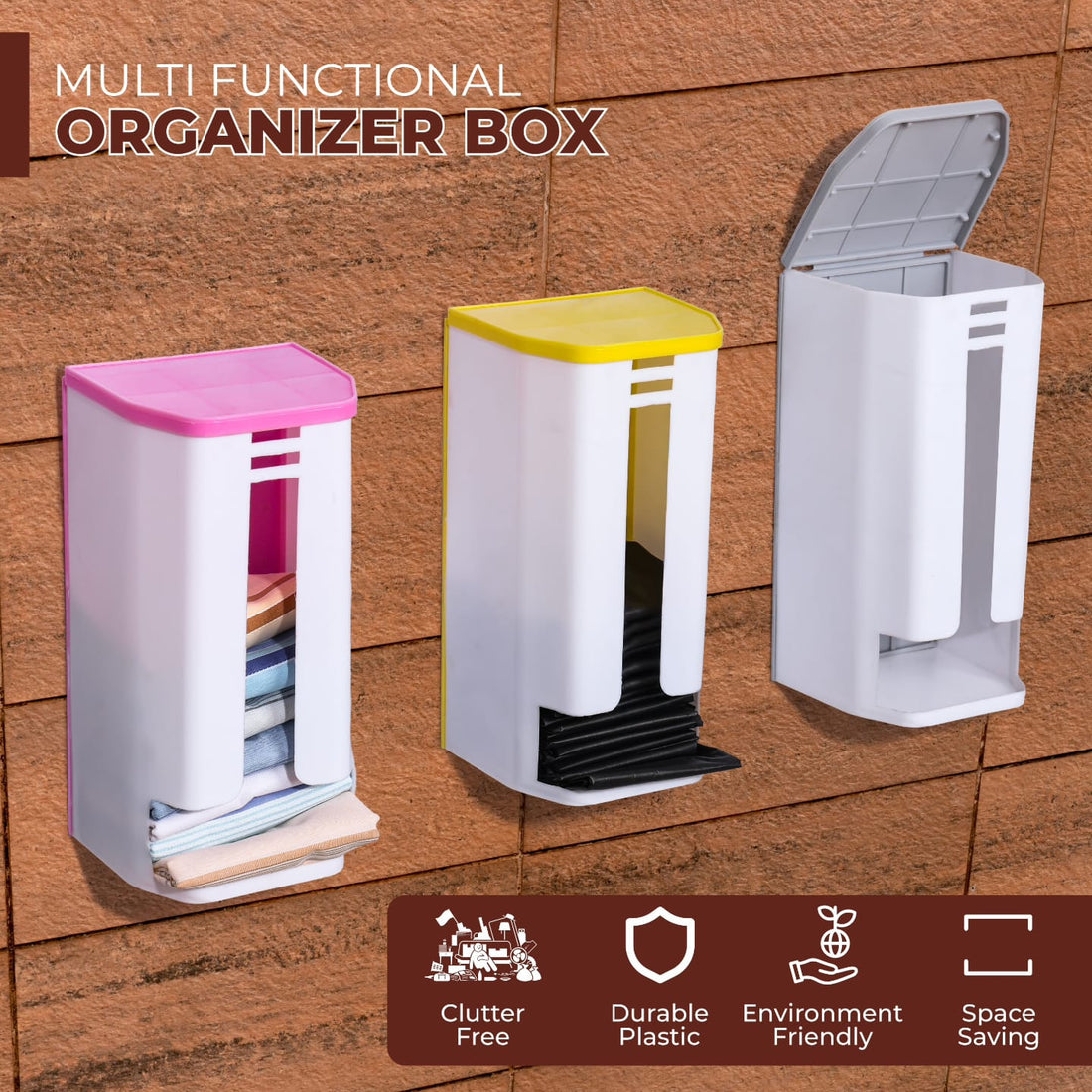 Garbage Bag Storage Box (Assorted Color)