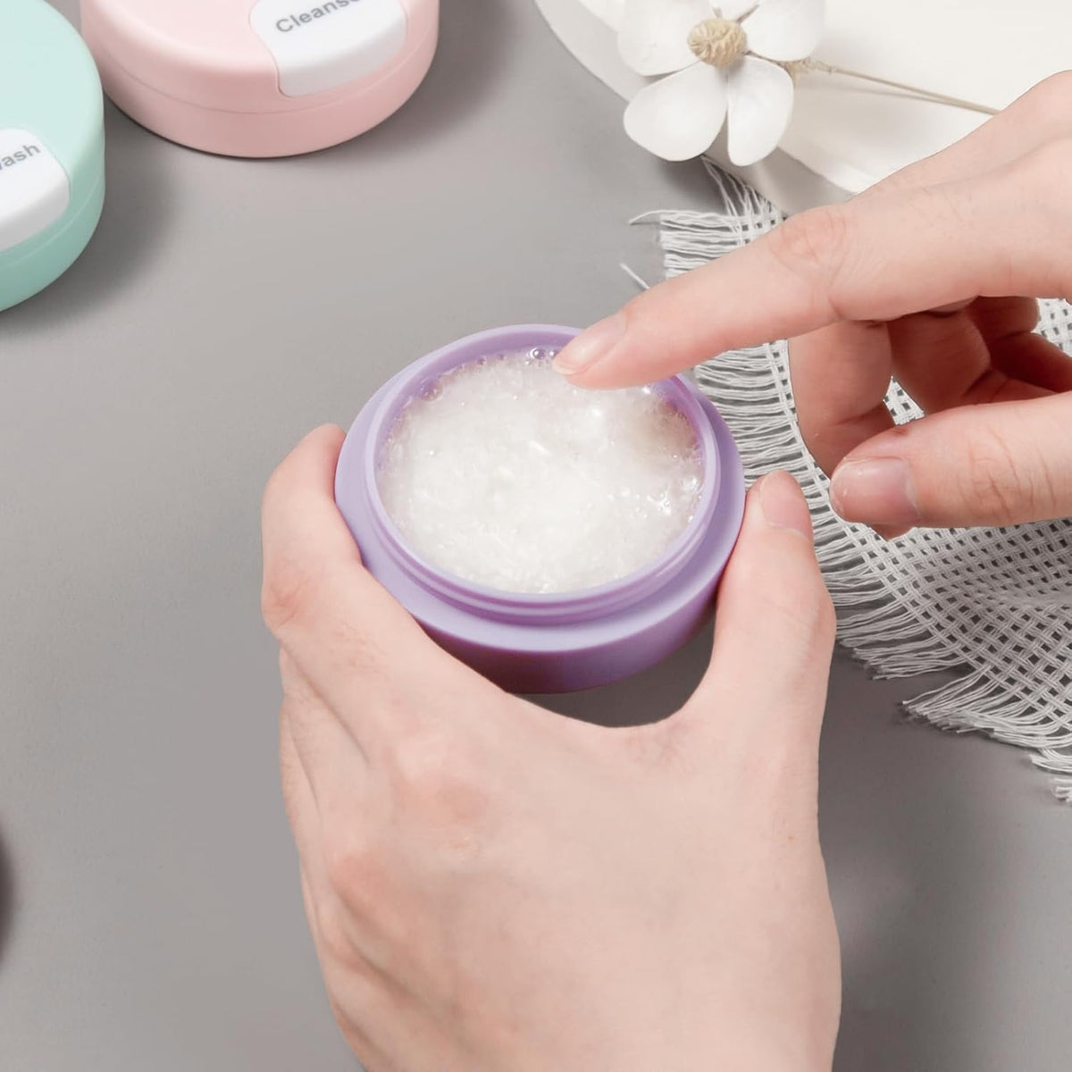 Magnetic Plastic Travel Container