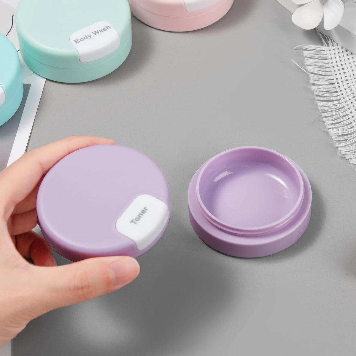 Magnetic Plastic Travel Container