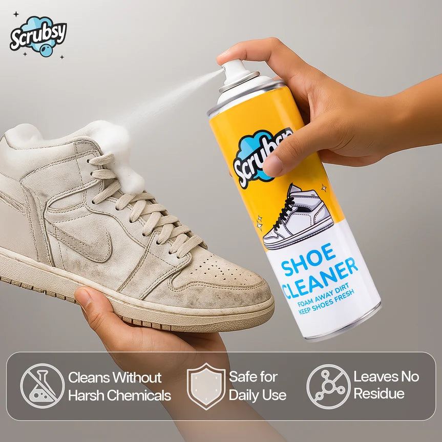 India's #1 Foam-Based Footwear Cleaner (Free Cleaning Brush) (Pack of 2)