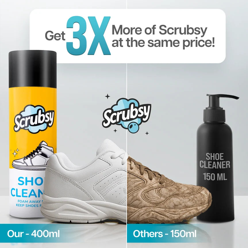 India's #1 Foam-Based Footwear Cleaner (Free Cleaning Brush) (Pack of 2)