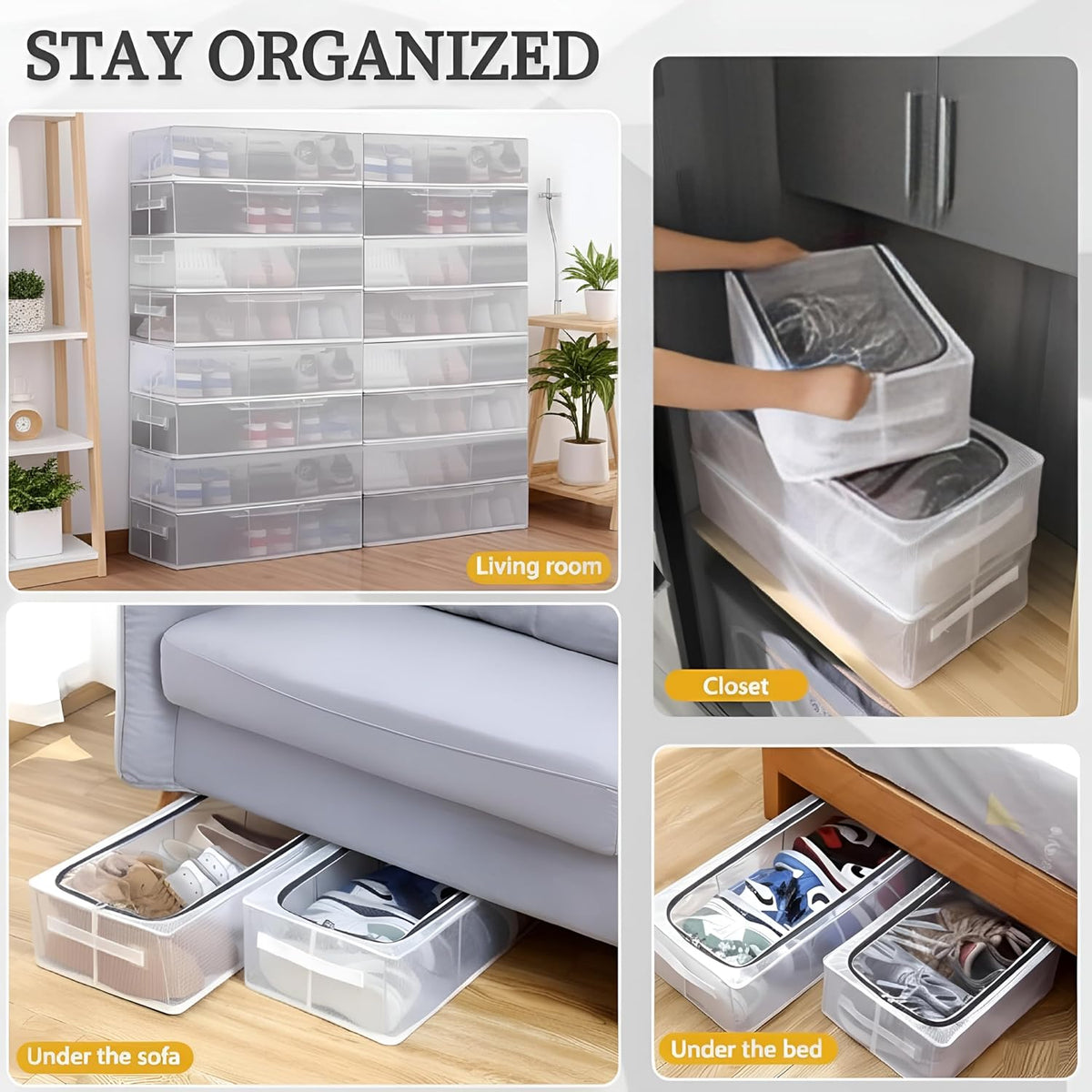 Foldable Shoe organizer box